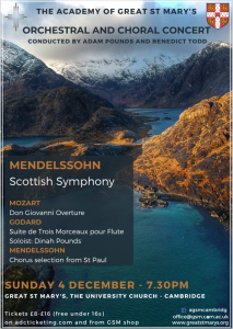 GSM Christmas Concert Poster 2022
