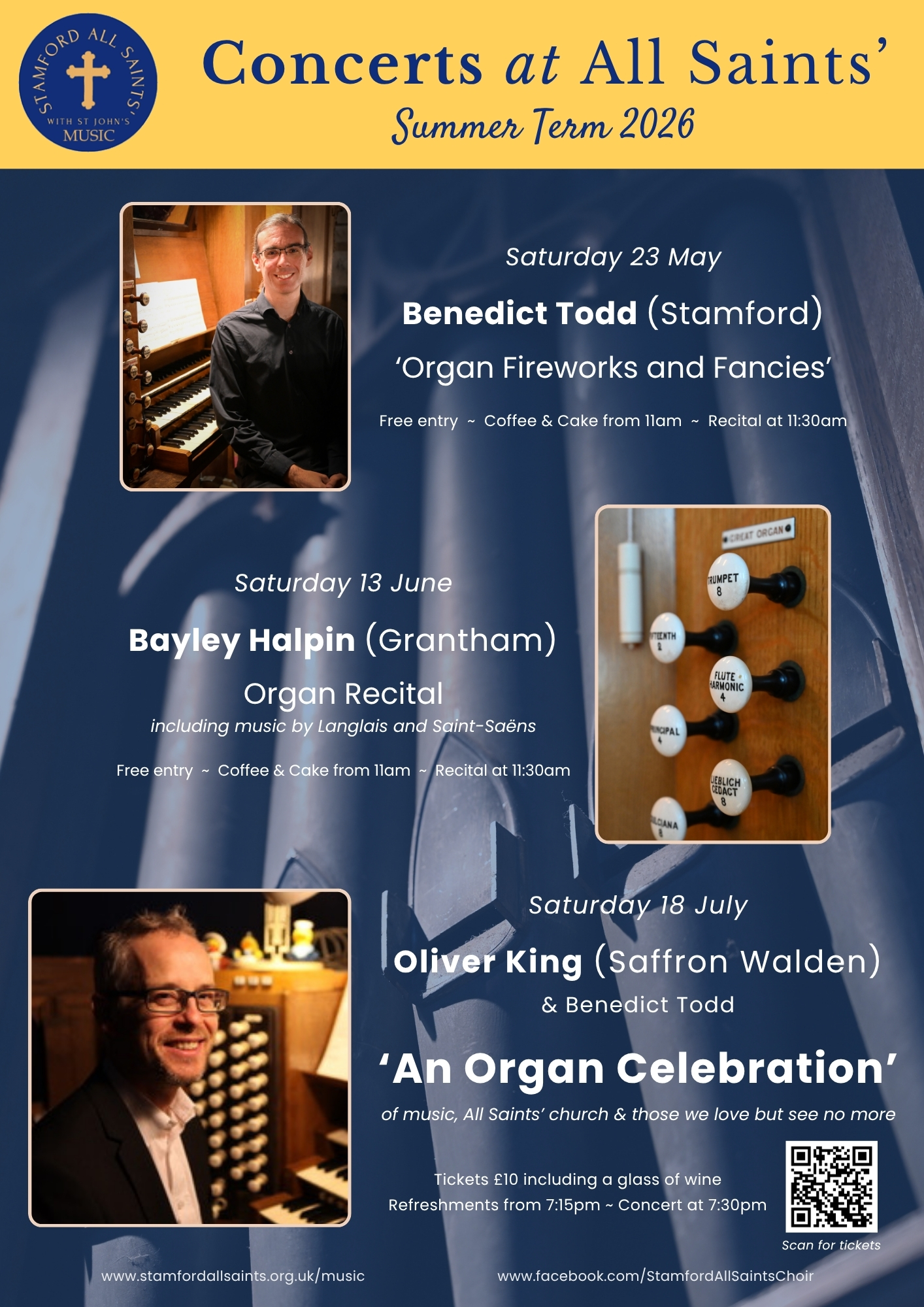 Concerts at All Saints, Stamford - Summer 2026